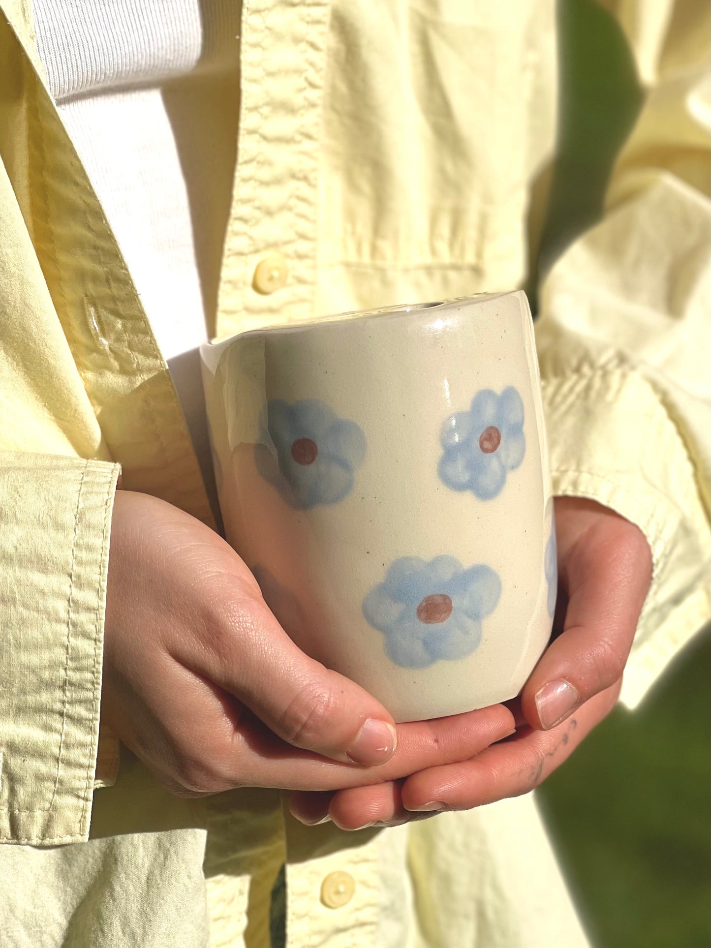 Blue Flowers To-Go Cup