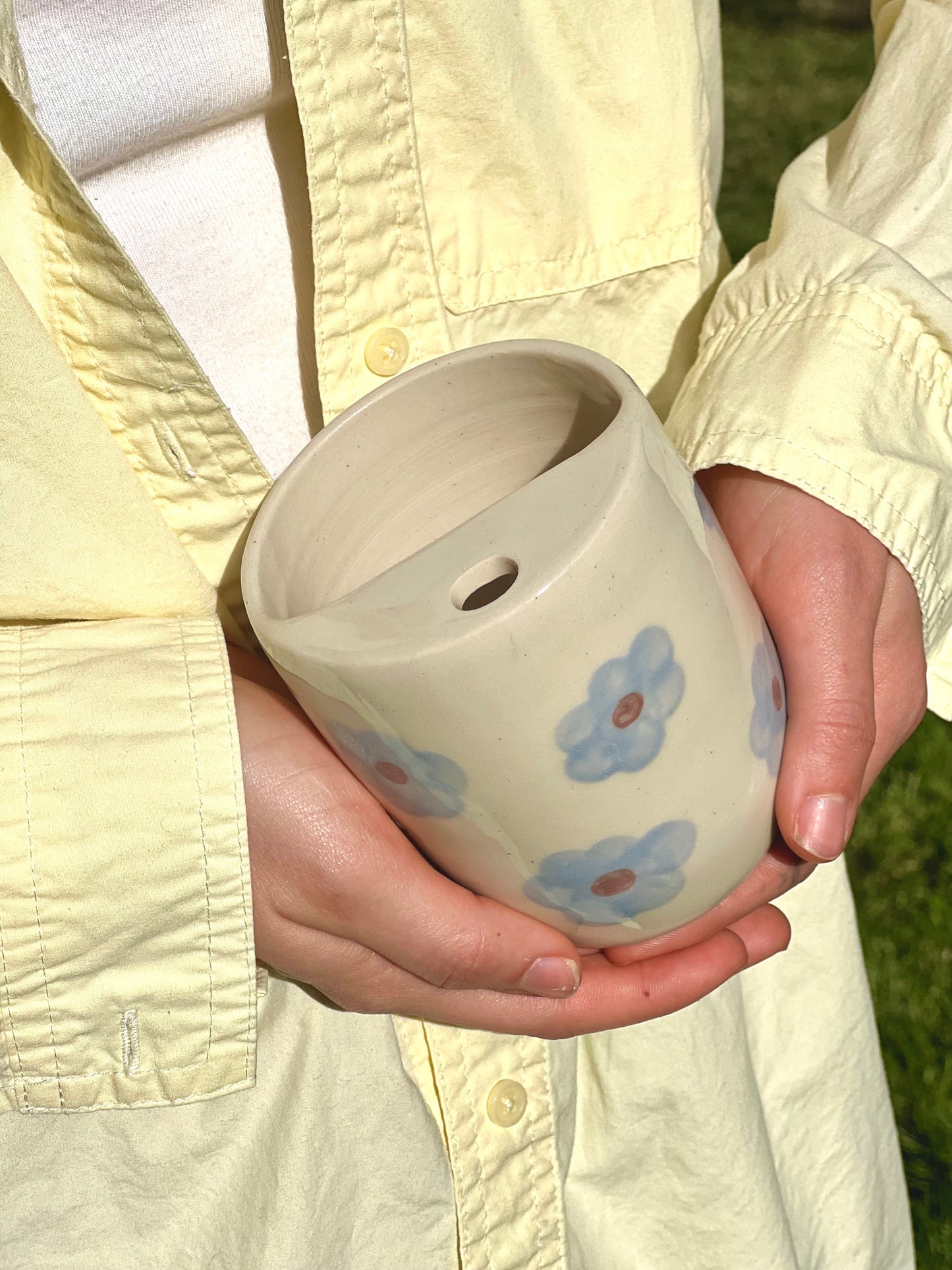 Blue Flowers To-Go Cup