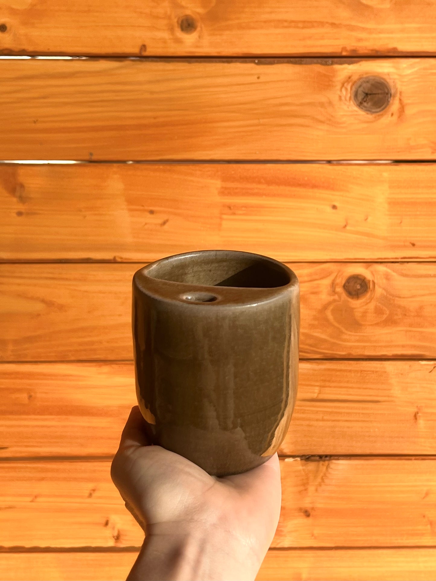 Brown To-Go Cup.