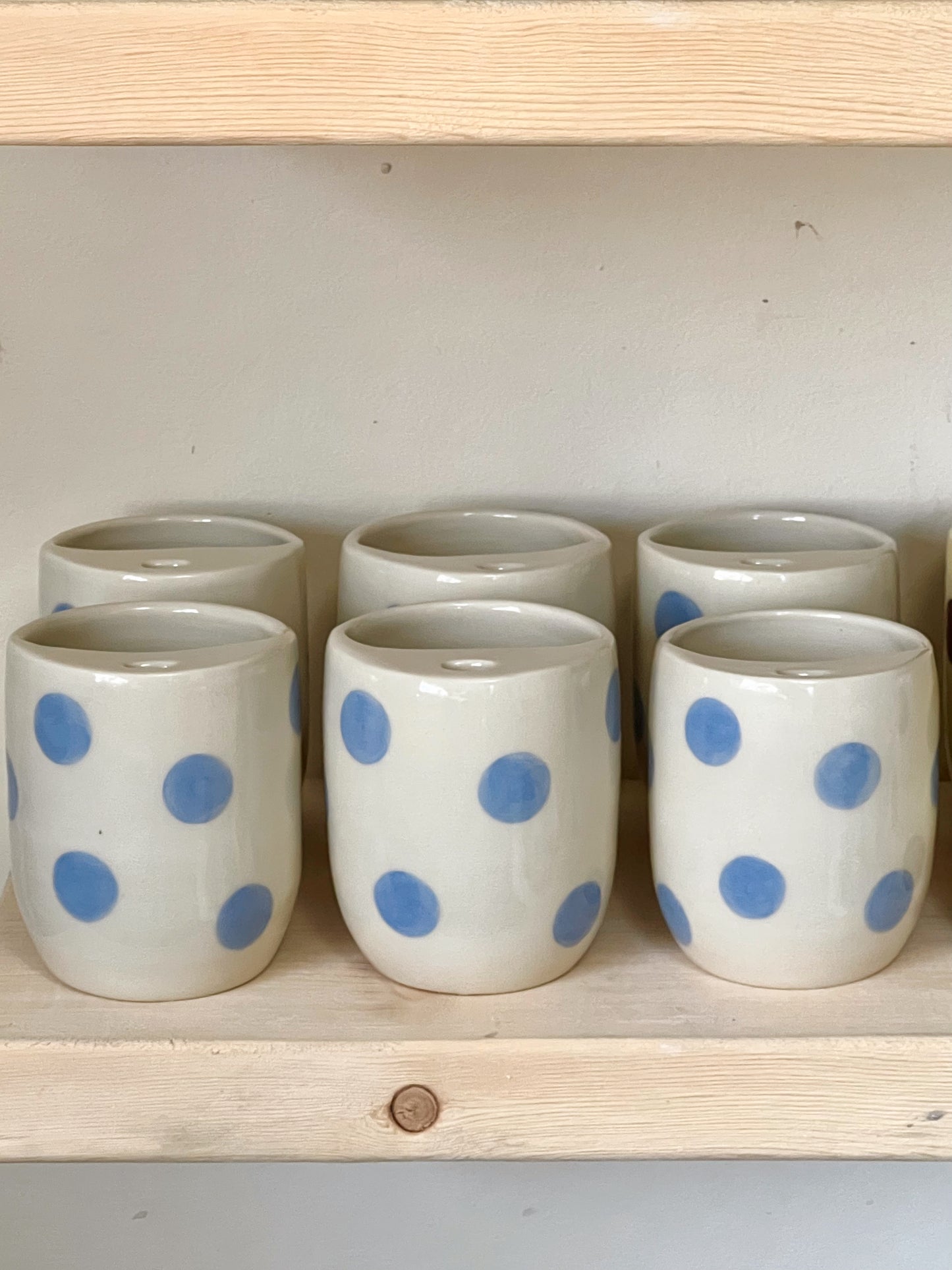 Blue polka dots To-Go Cup