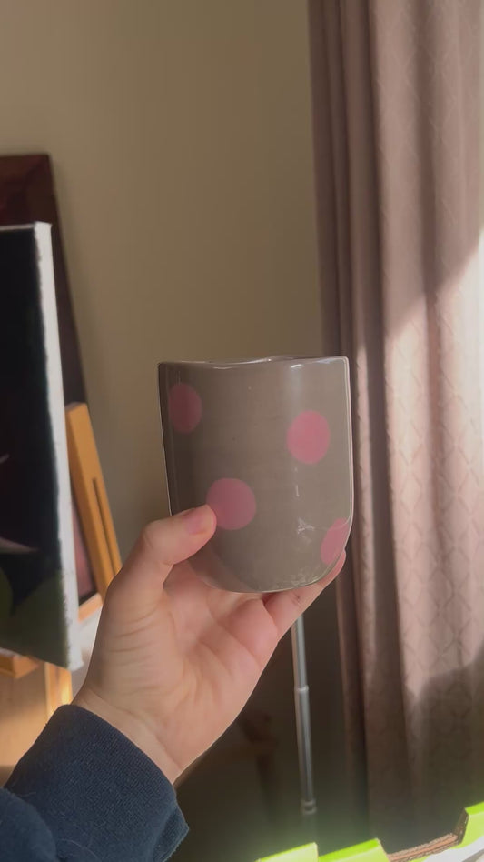 Pink polka dots To-Go Cup